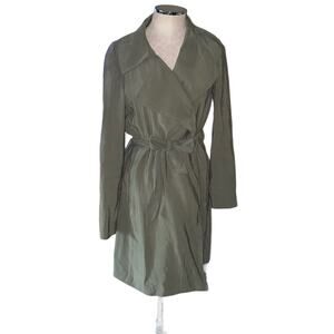 LOFT Olive Green Belted Notch Collar Long Sleeve Jacket Women’s Size Medium